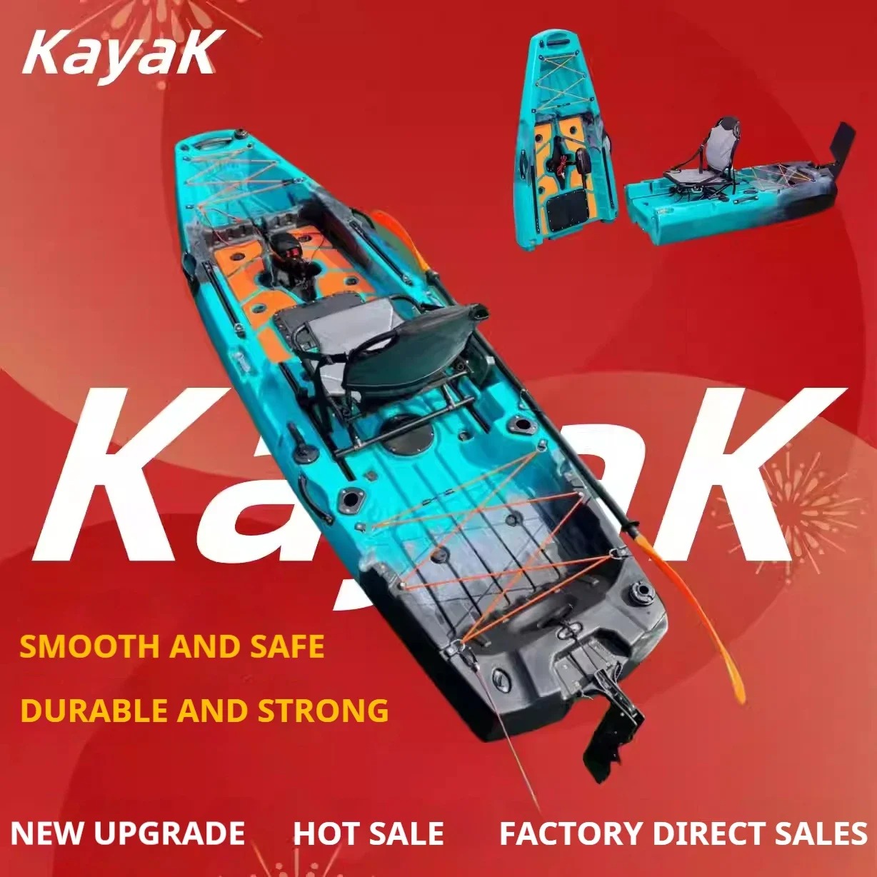 Fishing Kayak Pedal Drive - LLDPE Modüler Kayak Kano, Pedal ve