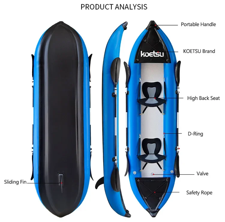 KOETSU 1-2 Kişi Şişme PVC Kayı - Fishing Kayak Inflatable incelemesi ve fiyatı